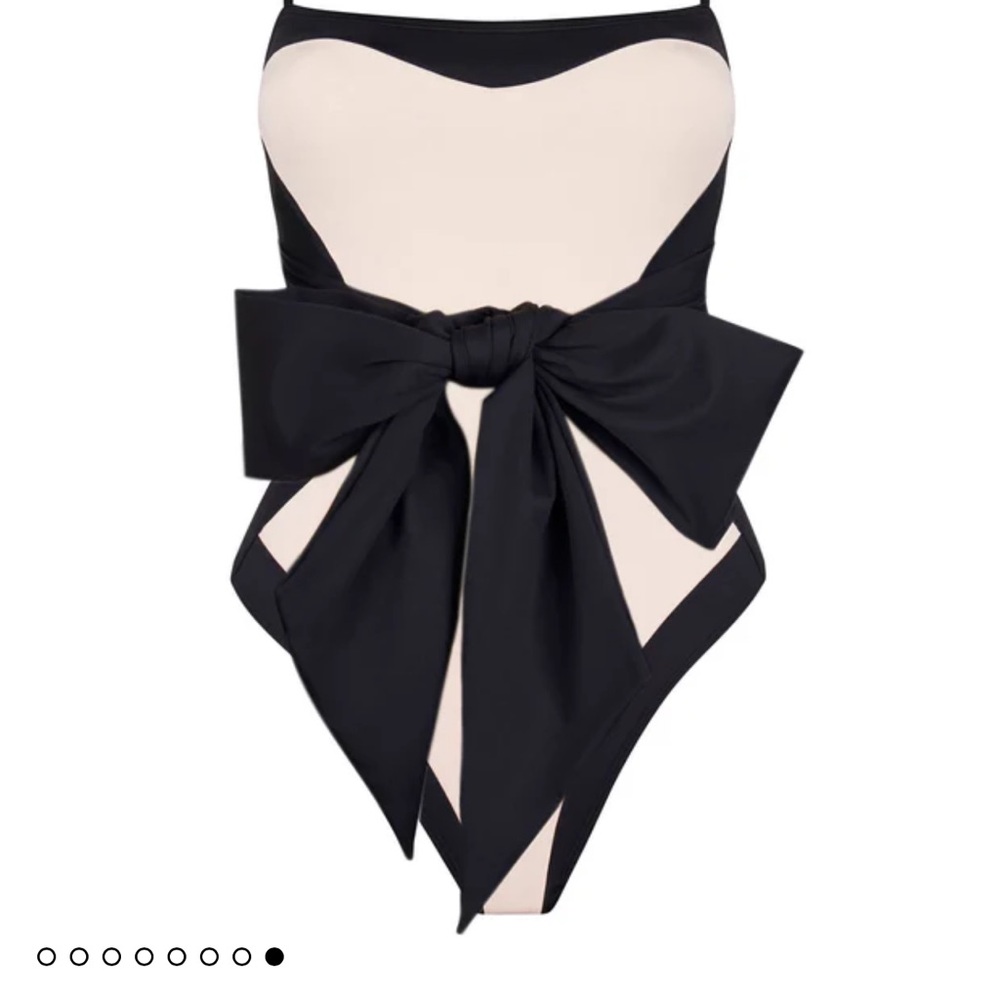 Sophisticated Black and White One-Piece Swimsuit
